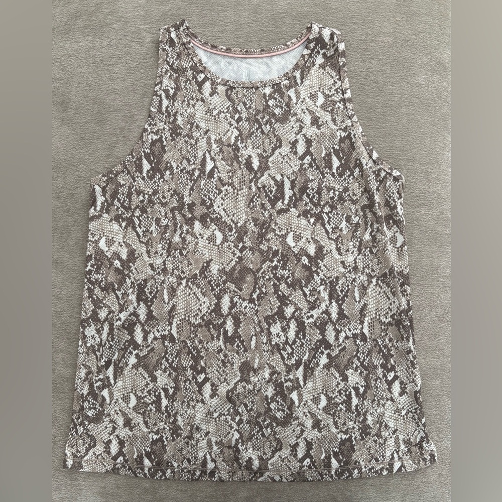 Ideology Snake Print Sleeveless Top